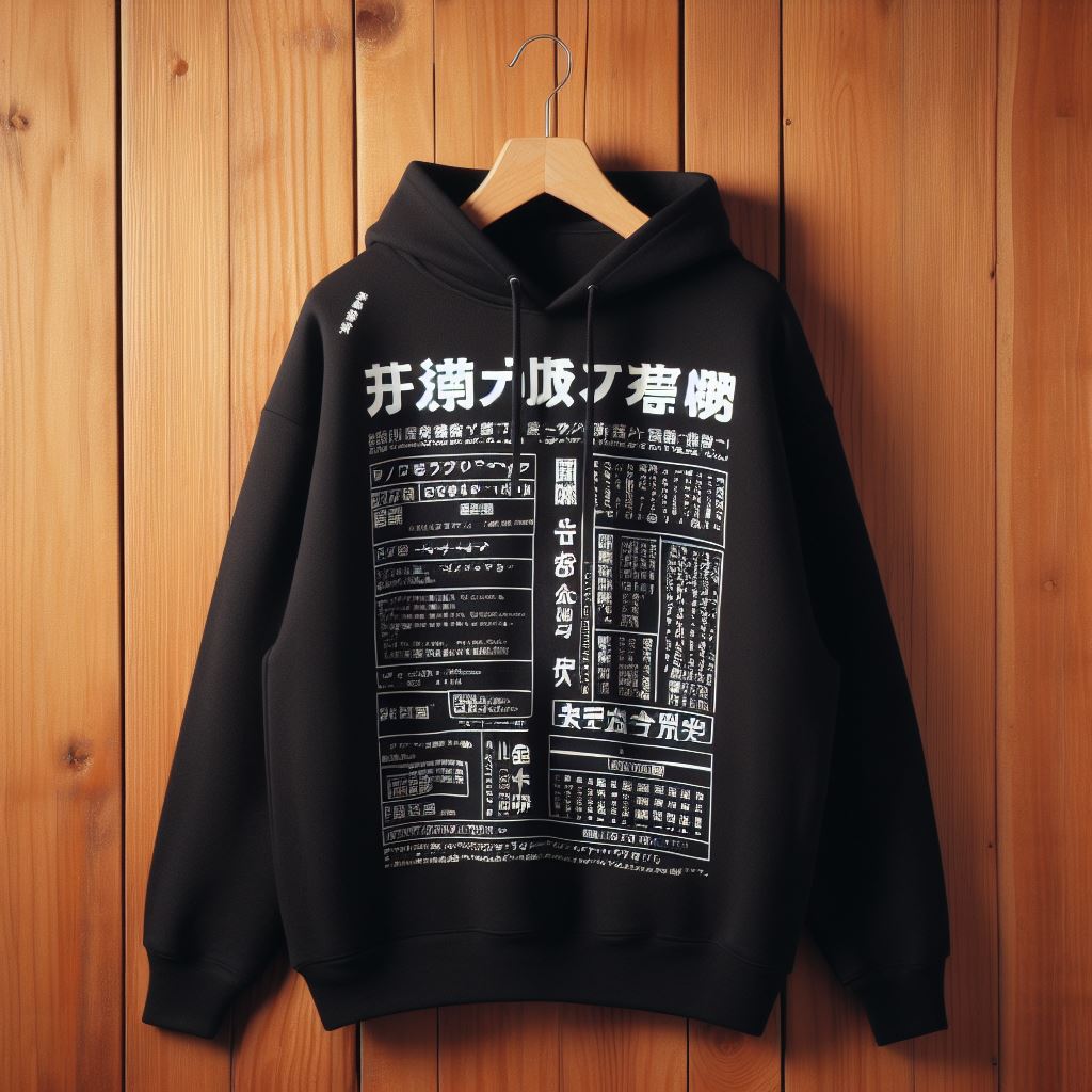 Mens Printed APL Hoodie GRMPRAPL13 - Black