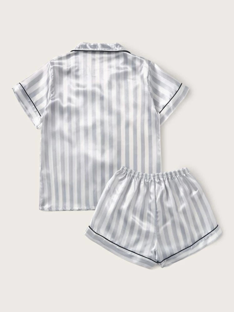 Womens Premium Silky Satin Printed Night Suit Set AMSNS6